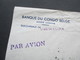 Belgisch Kongo Ruanda Urundi 1949 Luftpostbrief Usumbura Mit Stempel Bombay G.P.O. Banque Du Congo Belge - Brieven En Documenten