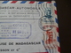 Lettre Colonies Françaises Madagascar Pub Renault 4 CV En Griffe Bleu 2 TP Anciens  1953 - Lettres & Documents