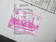 Belgien 1969 Postpaketmarke Nr. 59 Einzelfrankatur. Versandschein. Mit Lochung! Nach Brüssel. - Dépliants De La Poste