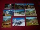 LOT 9 CARTES DE  POSTALES DE SUISSE ' HELVETIA )  TOUS  AVEC TIMBRES THEMES LES TRAINS   1650C - Autres & Non Classés