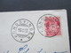 Norwegen 1906 Freimarken Posthorn Brief Mit Inhalt Kongsvinger - Stavanger - Covers & Documents