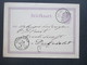 Niederlande 1877 Ganzsache Briefkaart Amsterdam - Dordrecht - Cartas & Documentos