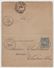 Carte Lettre 1891 - Cachets TOURS - NEVERS GARE - CHATEAU CHINON (Nièvre) -  Avec Type Sage 15c - Cartoline-lettere