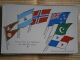 COLLECTION DES DRAPEAUX DES NATIONS UNIES - IX - CPA PUBLICITAIRE UNION DE PHARMACOLOGIE - Histoire