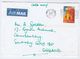 2015 Air Mail Shepparton AUSTRALIA COVER $2.55 CHRISTMAS Stamps To GB Airmail Label - Covers & Documents