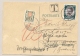 Schweiz - 1934 - 15 Cent Portomarke On Postkarte From Ilmenau / Deutsches Reich - Strafportzegels