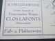 Schweiz 1918 Nr. 112 Type II EF Firmenpostkarte. Klaiber & Co St. Gallen. Schweizer Weine. Fassquittung. Closs Lafonts - Briefe U. Dokumente