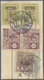 Brfst Japanische Post In Korea: 1930: 23 Pieces "Bulletin D'Expedition", All Franked With Japanese Adhesiv - Militaire Vrijstelling Van Portkosten