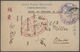 Delcampe - Br/ Lagerpost Tsingtau: Bando, 1917/20, Collection In Cover Book Inc. Intercamp Mail To Narashino Resp. - Chine (bureaux)