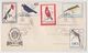 URUGUAY Airmail BIRDS EARLY FDC 1962 - Songbirds & Tree Dwellers