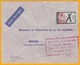 1938 - Enveloppe Par Avion Saint  Denis, Réunion Vers Belfort Via Voyage D'études Réunion-Madagascar - Cad Transit - Tp - Poste Aérienne