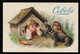 CHROMO CIBILS - 13 X 8.5 CM -  ENFANT CHIEN TECKELS  - VOIR 2 SCANS - Autres & Non Classés