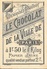Chromo: Département De La Savoie, Chocolat De La Ville De Paris (1F50 Le 1/2 Kilog) - Sonstige & Ohne Zuordnung
