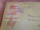 1946 France Lyon Aviation Meeting Cover With 2 X 1910 Vignette With 1946 O/print - 1927-1959 Lettres & Documents