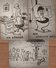 Lot De 3 Photo Originale De Dessin Humoristique Et Caricatures Allemandes Vers 1960 - Pipi Caca - 10 X 7 Cm - Pin-Ups