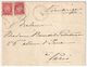 Norvège - YT 50 X 2 Sur Lettre (LSC) Pour Paris - 1900 - Covers & Documents