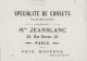 Chromos - Magasin De Corsets Jeanblanc 25 Rue Bisson Paris - Jeune Fille Ombrelle Chapeau - Other & Unclassified