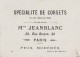 Chromos - Magasin De Corsets Jeanblanc 25 Rue Bisson Paris - Fillette Digue Bord De Mer - Other & Unclassified