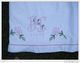 Drap Ancien  Monogramme-- F F184x240 -----avec 2 Petites Restaurations - - Bed Sheets