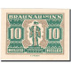 Billet, Autriche, Braunau Am Inn, 10 Heller, Blason, 1920, 1920-12-31, NEUF - Autriche