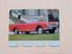 PEUGEOT 404 CABRIOLET - Coll. N° 11 NL/FR ( Plaquette C O O P - Voir Photo - IFA Metal Paris ) ! - Plaques En Tôle (après 1960)