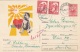 ROMANIA 1965 - Werbepostkarte Ganzsache + Zusatzfrankierung Gel.v. Orastie N. Wien - Postwaardestukken