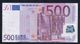 500 € ITALIA DUISENBERG  Circulated  J001C1EU  Cod.€.261 - 500 Euro