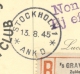 Nederland - 1945 - ABA-flight On R-card From Amsterdam To Stockholm (and Retour) - Brieven En Documenten