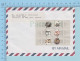 Israel - Block Of 6 Stamps, Modern Hebrew Writer From Israel To Canada By Air Mail, 1996 - Lettres & Documents