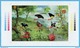 INDONESIA 2016 BUTTERFLY FLOWERS OVPT BANDUNG 2017 PERF & IMPERF 2 MS SHEETLET STAMPS MNH - Indonesien