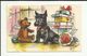 ILLUSTRATEUR GERMAINE BOURET . MIGNONETTE  1947 . ( 11 X7 Cm ) . CHIEN . OURS  . CADEAUX . BONNE ANNEE - Bouret, Germaine