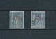 ZANZIBAR 1894-96 -  2 Timbres Type Sage France 15 Cts Surchargés Avec Valeur En 1 1/2 Annas - Yvert 3 Et 3a ° Oblitérés - Usati