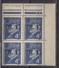 FRANCE 1944 - BLOC DE 4 TP N° 14 / LYON / COIN DE FEUILLE NEUFS** / B58 - Libération