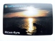 Chip Phone Card From Kyrgyzstan Landscape Issyk Khul Lake Sunset Aqualand - Kirgizië