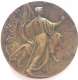 Médaille. 75 Années D'indépendance De La Belgique. G. Devreese.  70 Mm - 133 Gr - Noodgeld