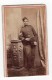 Homme Anglais? En Uniforme Militaire Ancienne Photo CDV 1880 - Anciennes (Av. 1900)