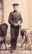 Berlin Homme Allemand En Uniforme Militaire Ancienne Photo CDV Atelier Postlep 1906 - Guerre, Militaire