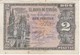 BILLETE DE ESPAÑA DE 2 PTAS  DEL AÑO 1938 SERIE I CALIDAD BC  (BANKNOTE) - 1-2 Pesetas