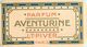 PARFUM  L.T. PIVERT - "AVENTURINE" - RARE  CARTE PARFUMEE ANCIENNE, CALENDRIER 1913 AU DOS - TB ** . - Vintage (until 1960)