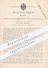Original Patent - G. Goliasch & Co. , Berlin , 1883 , Zünder Mit Zünd- U. Reibmasse | Zündhölzer , Streichhölzer , Feuer - Documenti Storici