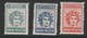 Dodecanese 1912 EGEO Aegean Grecia Administrazione Autonoma "Koinon Nisioton" Kalymnos 3V Cpl.Set MNH Y0043a - Egeo (Adm. Autónoma)