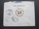 Delcampe - Türkei 1917?! R-Brief Mersine No 612 - Wien. Schwarzer Kastenstempel. Recommande! Zensur. Viele Vermerke Und Stempel!! - Lettres & Documents