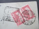Ungarn 1923 Interessanter Stempel + Marken Ungestempelt Rückseitig! Nr. 319-321 + 380-382 + 398 - 400 - Cartas & Documentos