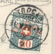 Schweiz - 1920 - 20 Cent Portomarke Mi 34 On Postcard From Geneve To Trogen - Strafportzegels