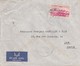 4 LETTRES LIBAN. BY AIR MAIL. RECOMMANDÉ. URGENT.   BEYROUTH  POUR LYON - Liban