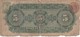 BILLETE DE MEXICO DE 5 PESOS DEL 19 DE SEPTIEMBRE DEL AÑO 1907  (BANKNOTE) MUY RARO - Mexiko