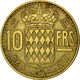 Monnaie, Monaco, Rainier III, 10 Francs, 1950, TTB, Aluminum-Bronze, KM:130 - 1949-1956 Franchi Antichi