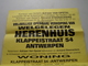 Openbare VERKOOP Klappeistraat 54 ANTWERPEN Notaris Van Opstal & Steenackers ( Welgelegen HERENHUIS ) 1994 Met Zegel ! - Affiches