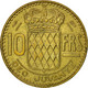 Monnaie, Monaco, Rainier III, 10 Francs, 1951, TTB+, Aluminum-Bronze, KM:130 - 1949-1956 Franchi Antichi