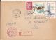 SNIPE, ONU ORGANIZATION, NUCLEAR REACTOR, STAMP ON REGISTERED COVER, 1967, ROMANIA - Storia Postale